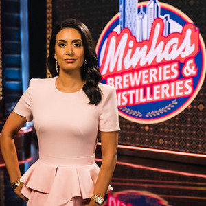 Manjit Minhas at Minhas Breweries on the Dragons' Den set
